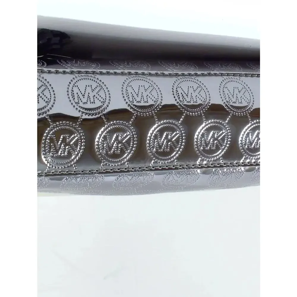 Michael Kors Limited Edition Metallic MK Tassel Hang Tag Cosmetic Bag Pouch
